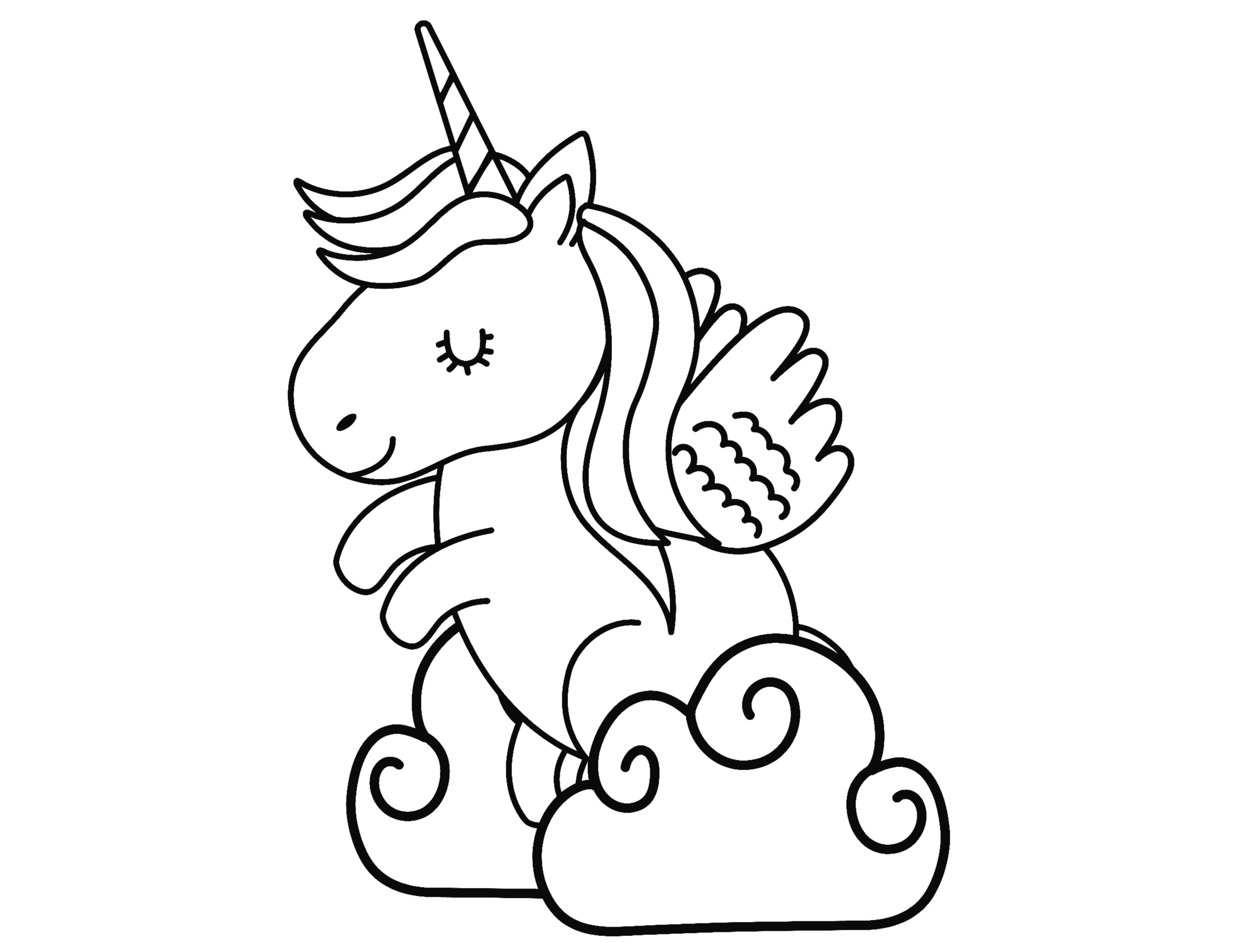 unicorn coloring pages free printables