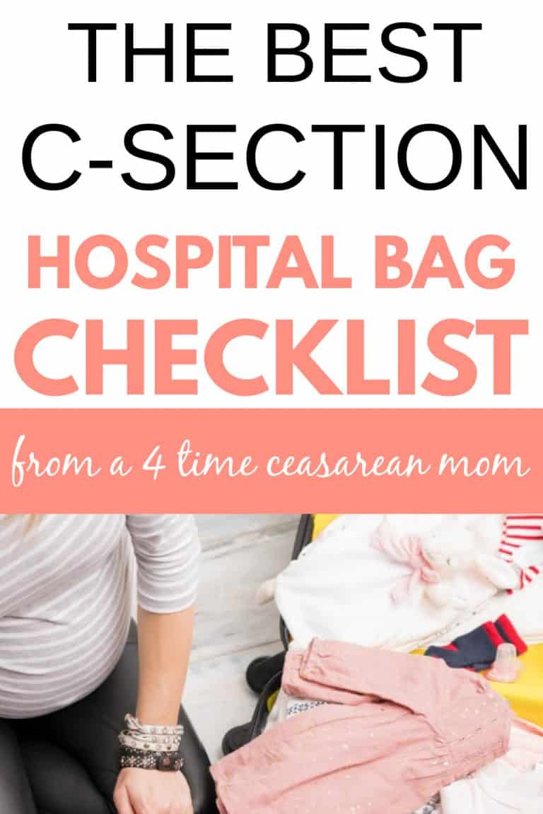 The Best Hospital Bag Checklist for a C Section