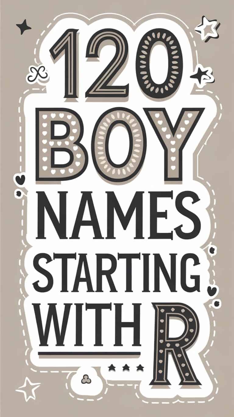 Unique Baby Boy Names That Start With R