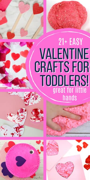 21+ Easy DIY Valentine's Day Crafts for Toddlers and Preschoolers {that ...