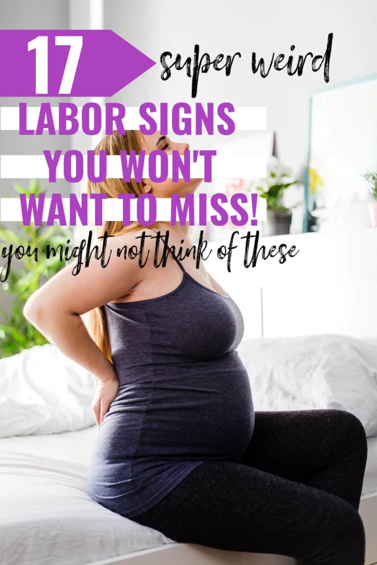 Less Obvious Signs of Labor {non traditional signs of labor} 2023