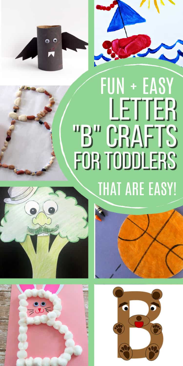 12 Letter B Crafts for Toddlers {simple and fun!}