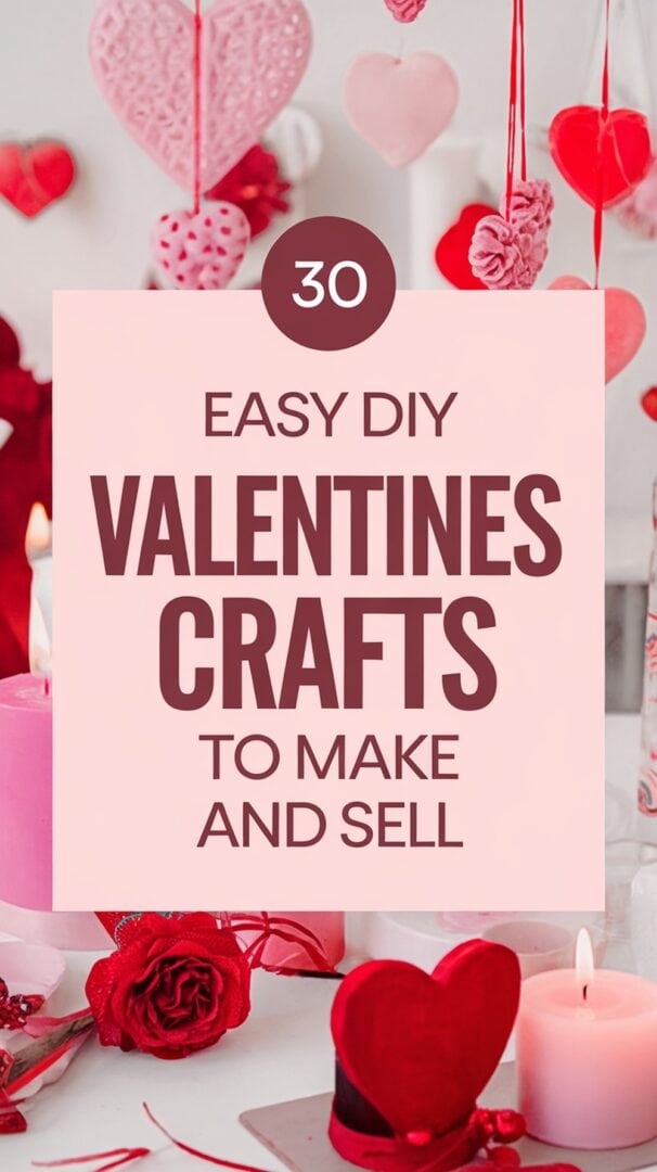 Easy DIY Valentine's Day Crafts To Make and Sell {gift ideas to sell or ...