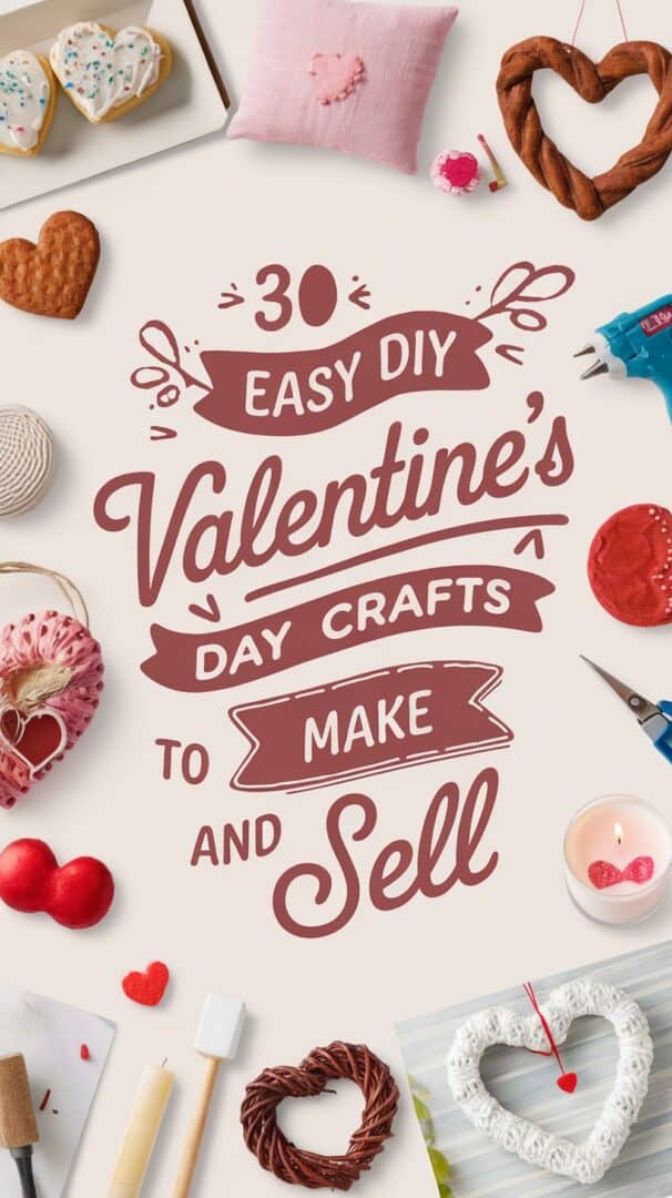 Easy DIY Valentine's Day Crafts To Make and Sell {gift ideas to sell or ...