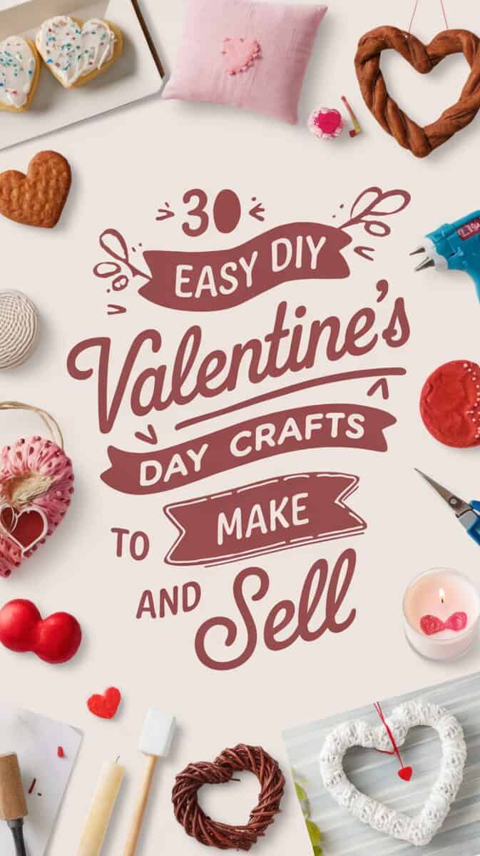 Easy DIY Valentine's Day Crafts To Make and Sell {gift ideas to sell or ...