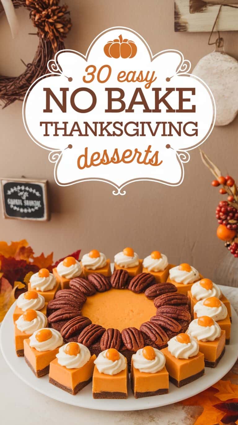 30 No Bake Thanksgiving Desserts