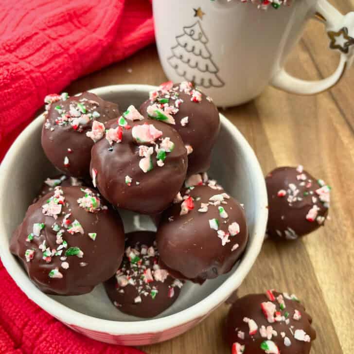 Peppermint Mocha Oreo Truffles