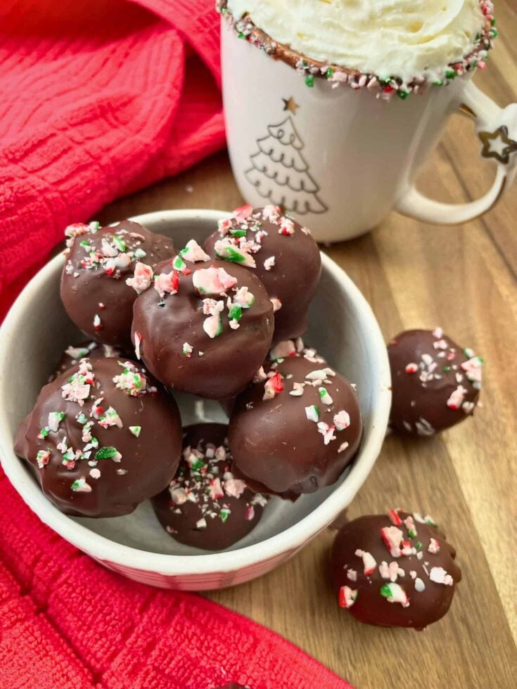 ☕ Peppermint Mocha Oreo Truffles