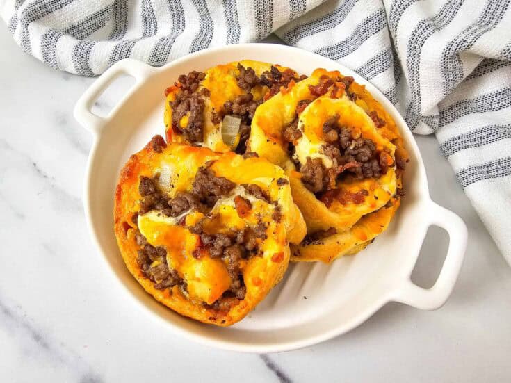 Bacon Cheeseburger Pinwheels