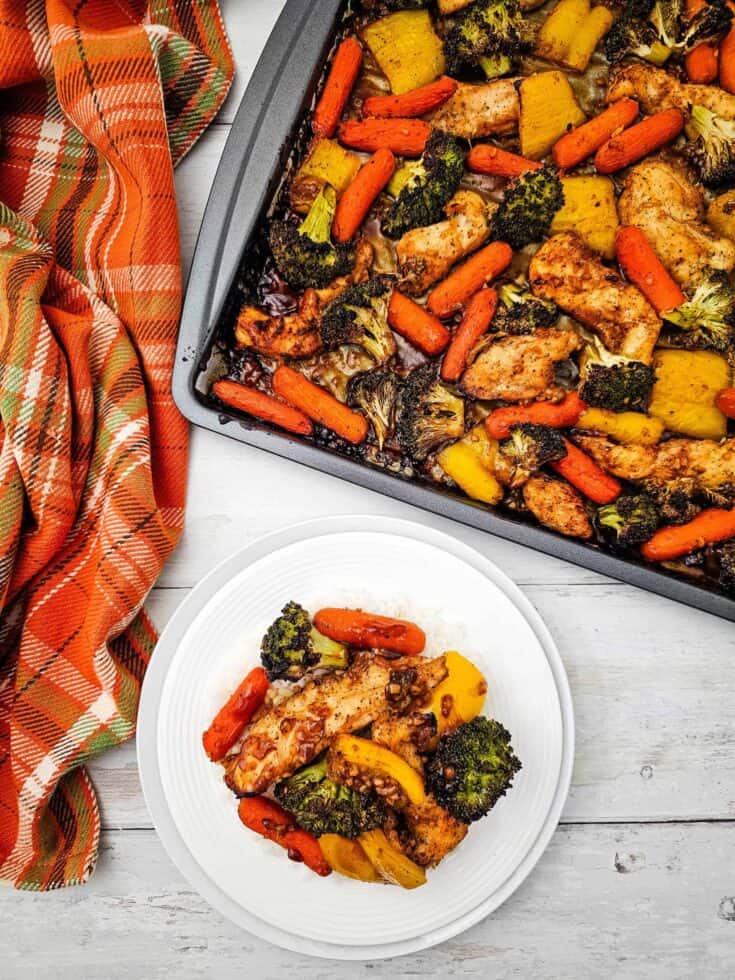 Sheet Pan Honey Garlic Chicken and Veggies