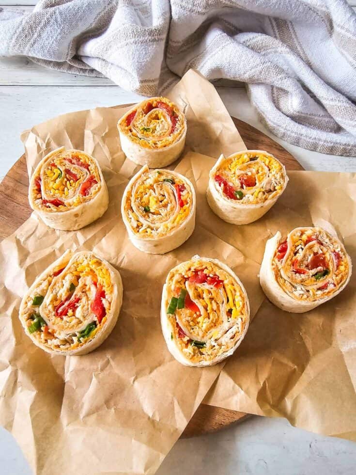 Chicken Enchilada Pinwheels
