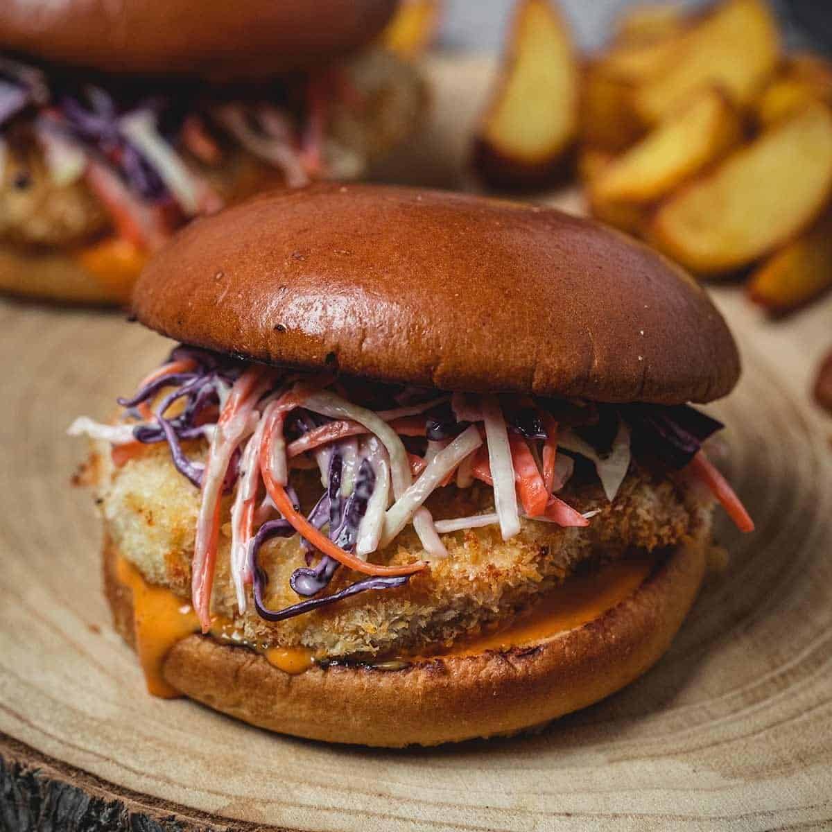 Air Fryer Chicken Burgers