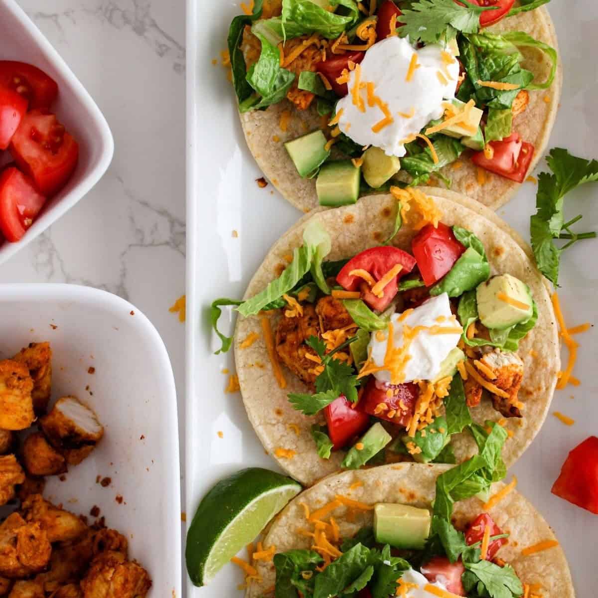 Air Fryer Chicken Tacos