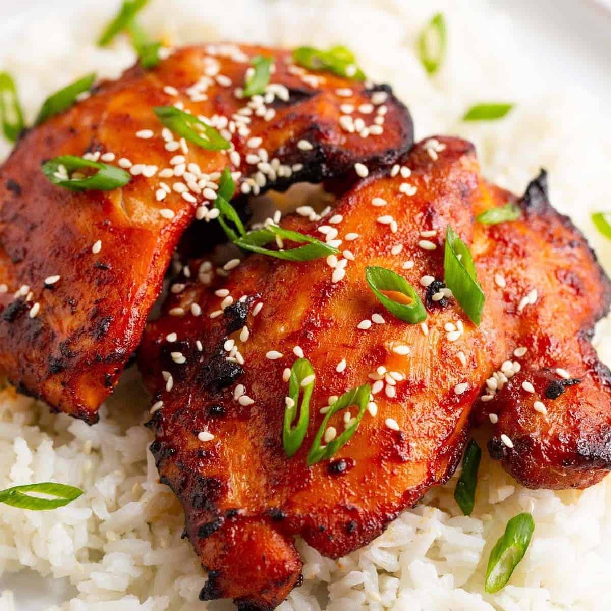Air Fryer Gochujang Chicken Thighs