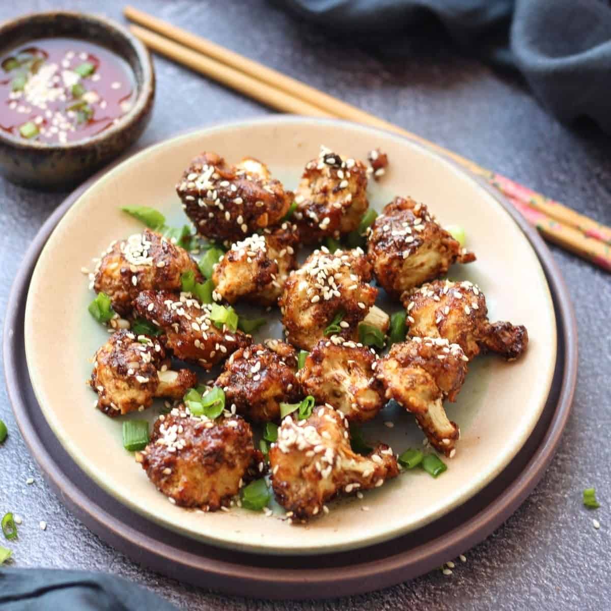Air Fryer Sesame Cauliflower Wingsasian Style