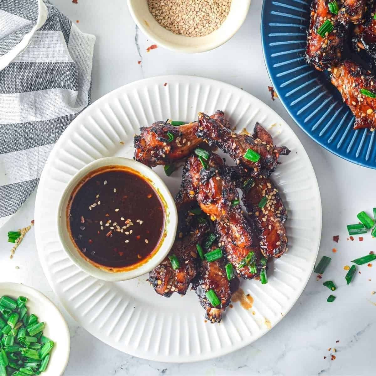 Air Fryer Sticky Chicken Wings