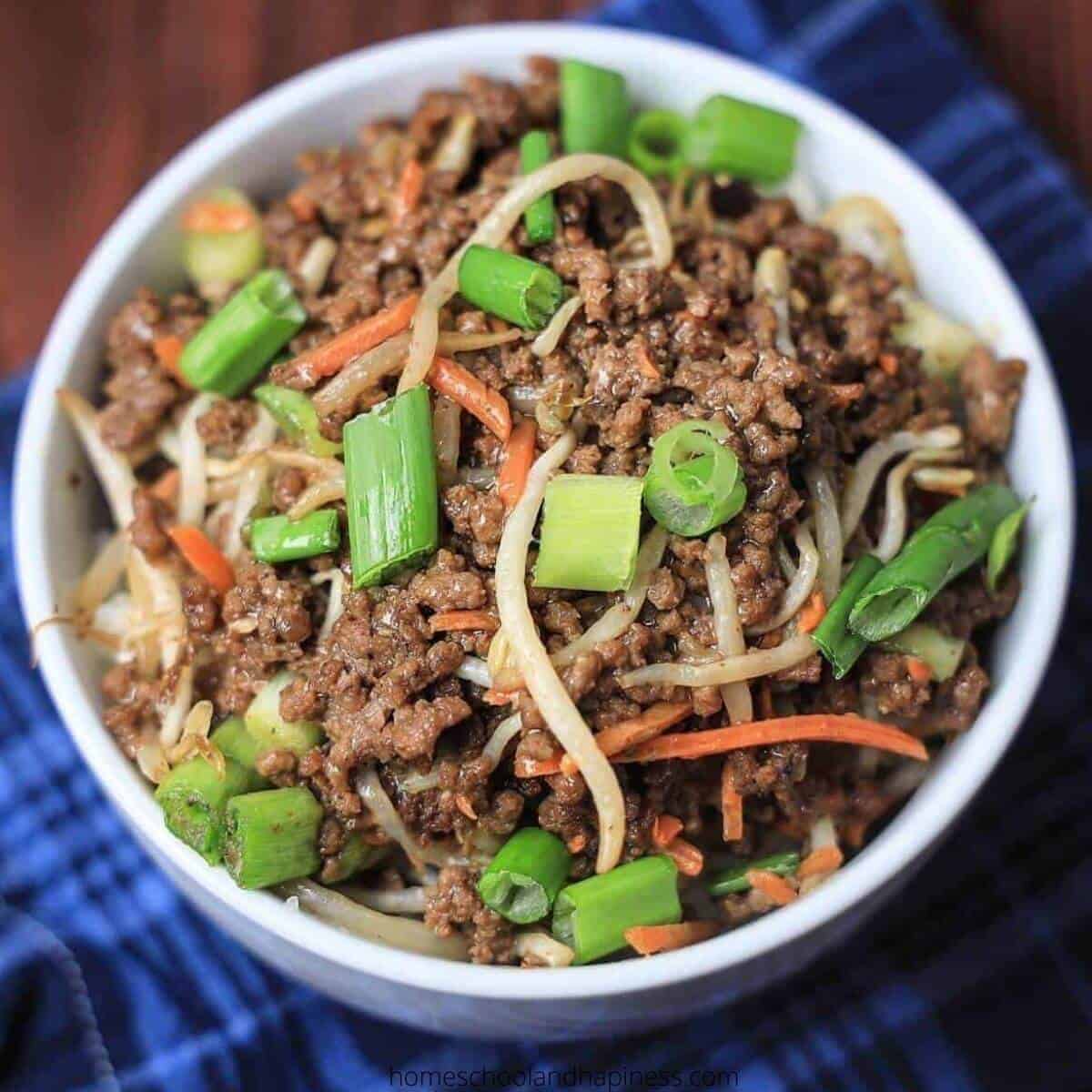 Asian Garlic Beef Skillet Meal