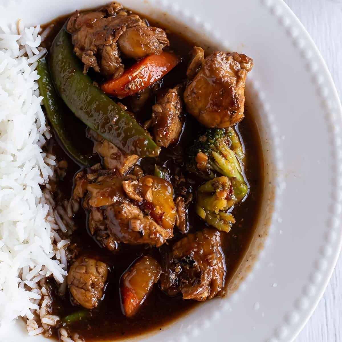 Asian Szechuan Chicken Dinner Recipe