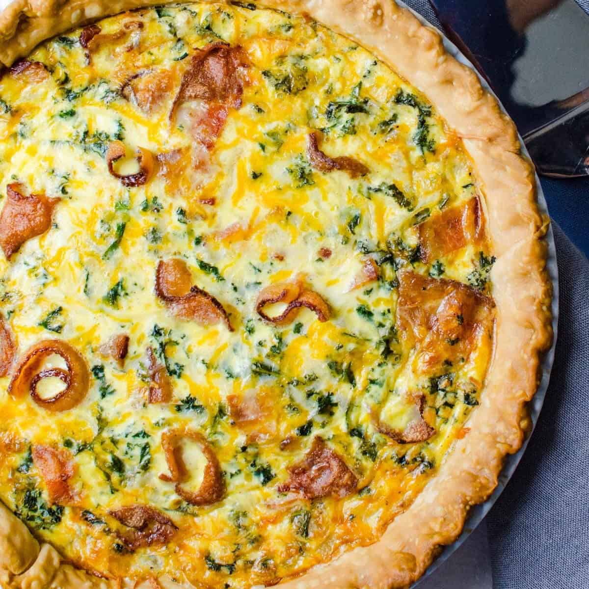 Bacon Cheddar Kale Quiche Bacon Cheddar Kale Quiche