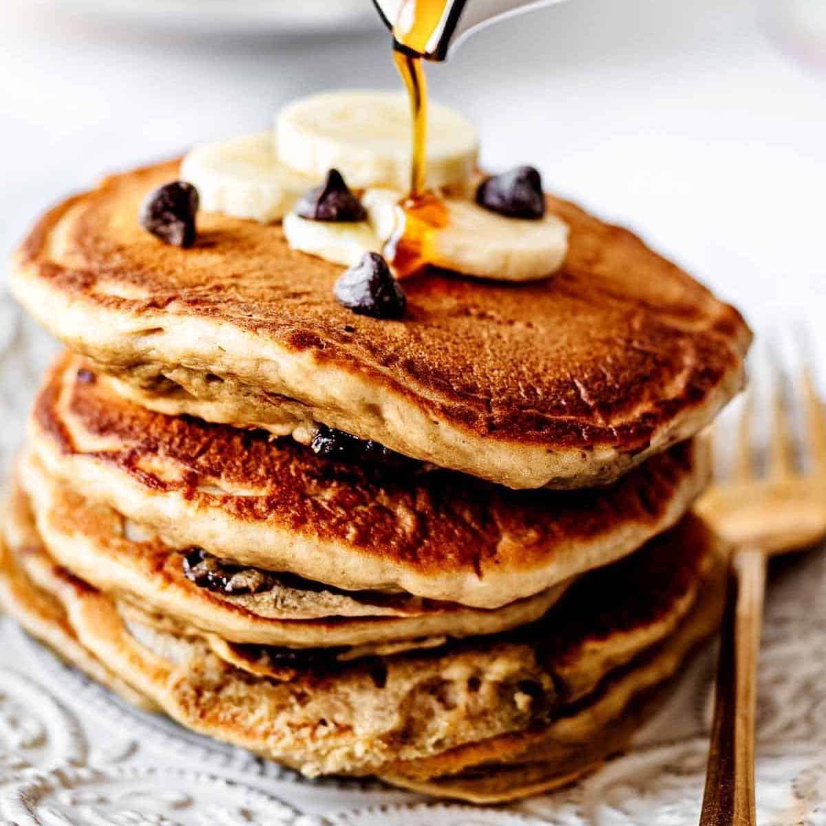 Banana Chocolate Chip Pancakes Banana Chocolate Chip Pancakes