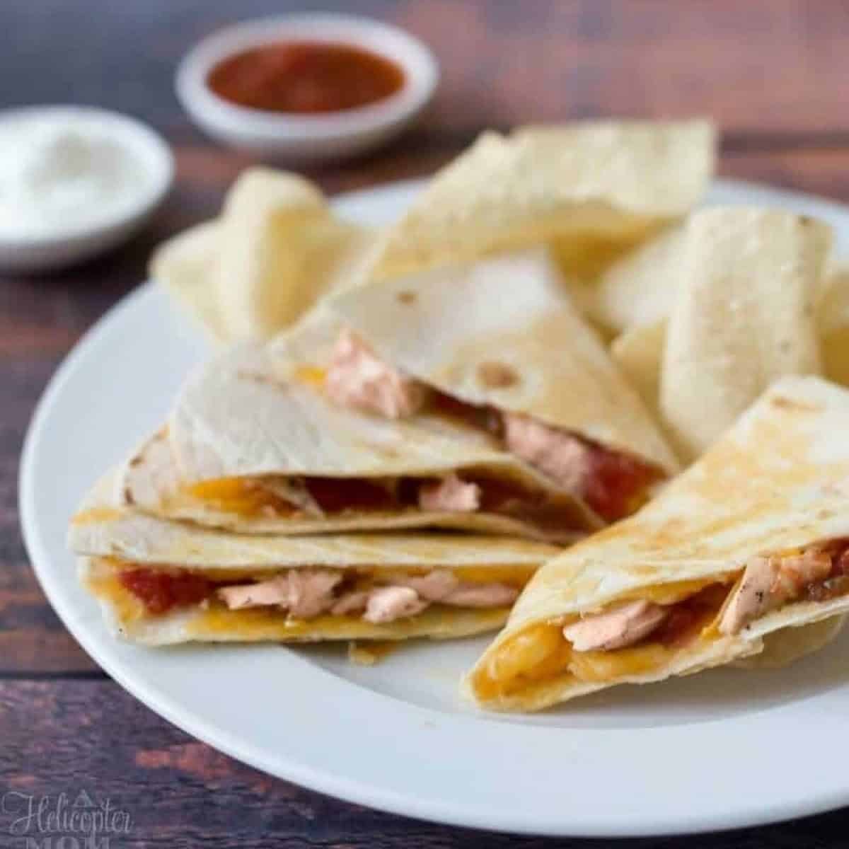 Barbecue Chicken Quesadillas Leftover Chicken