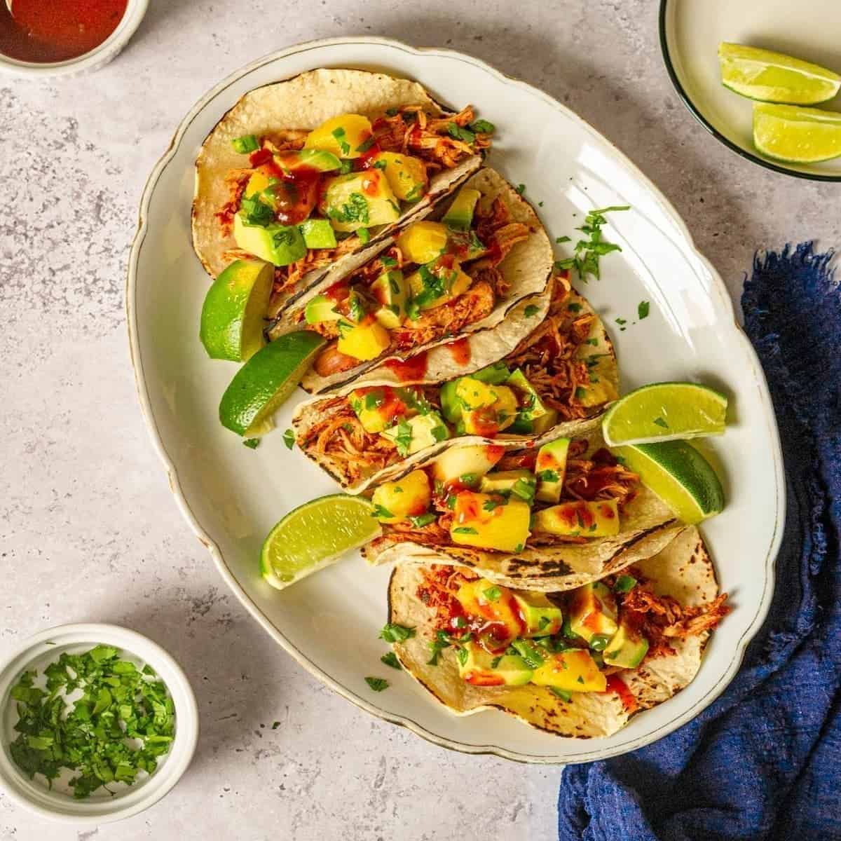 Bbq Chicken Tacos With Pineapple Salsa