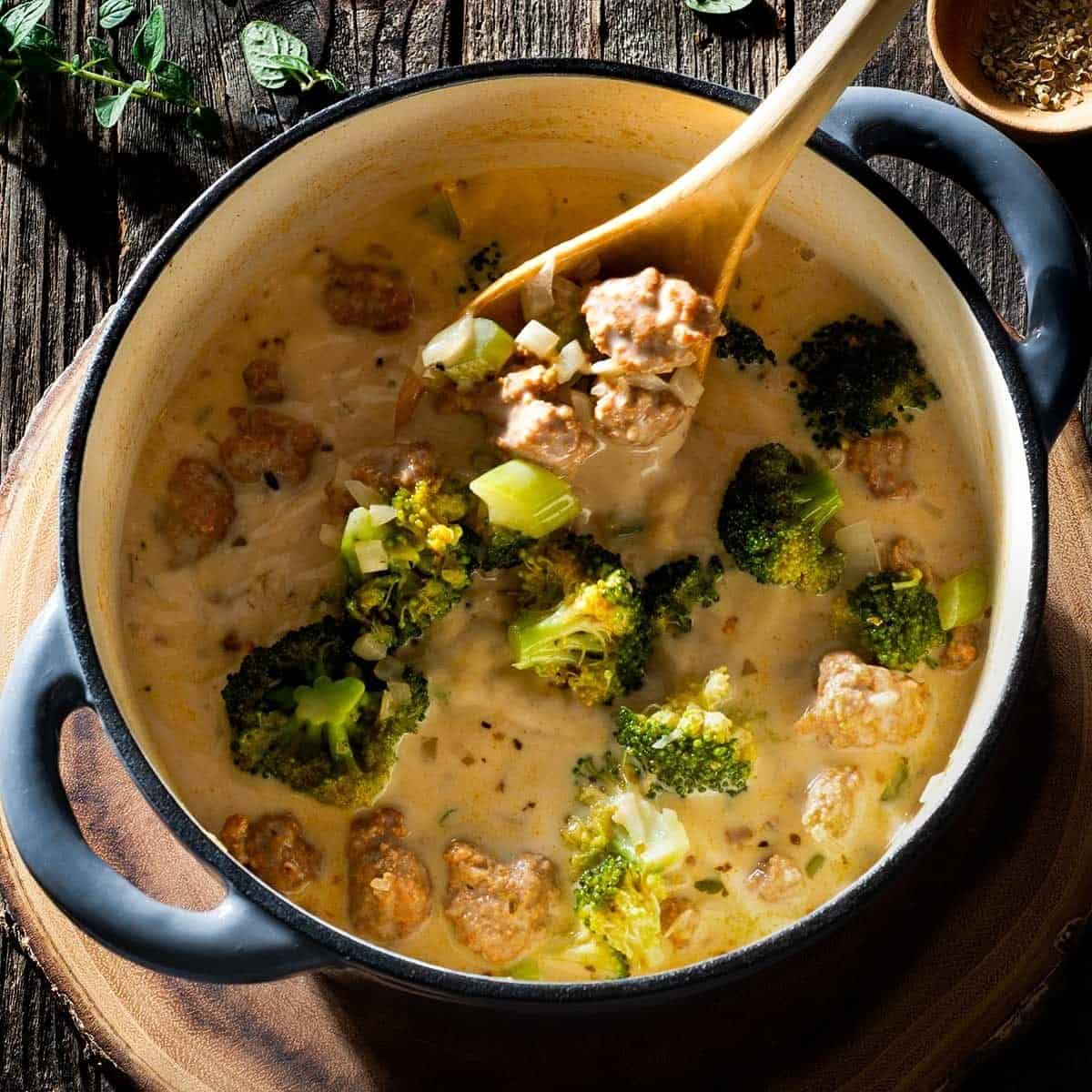 Broccoli Sausage Soup