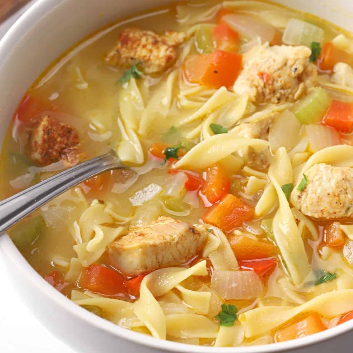 Cajun Chicken Noodle Soup