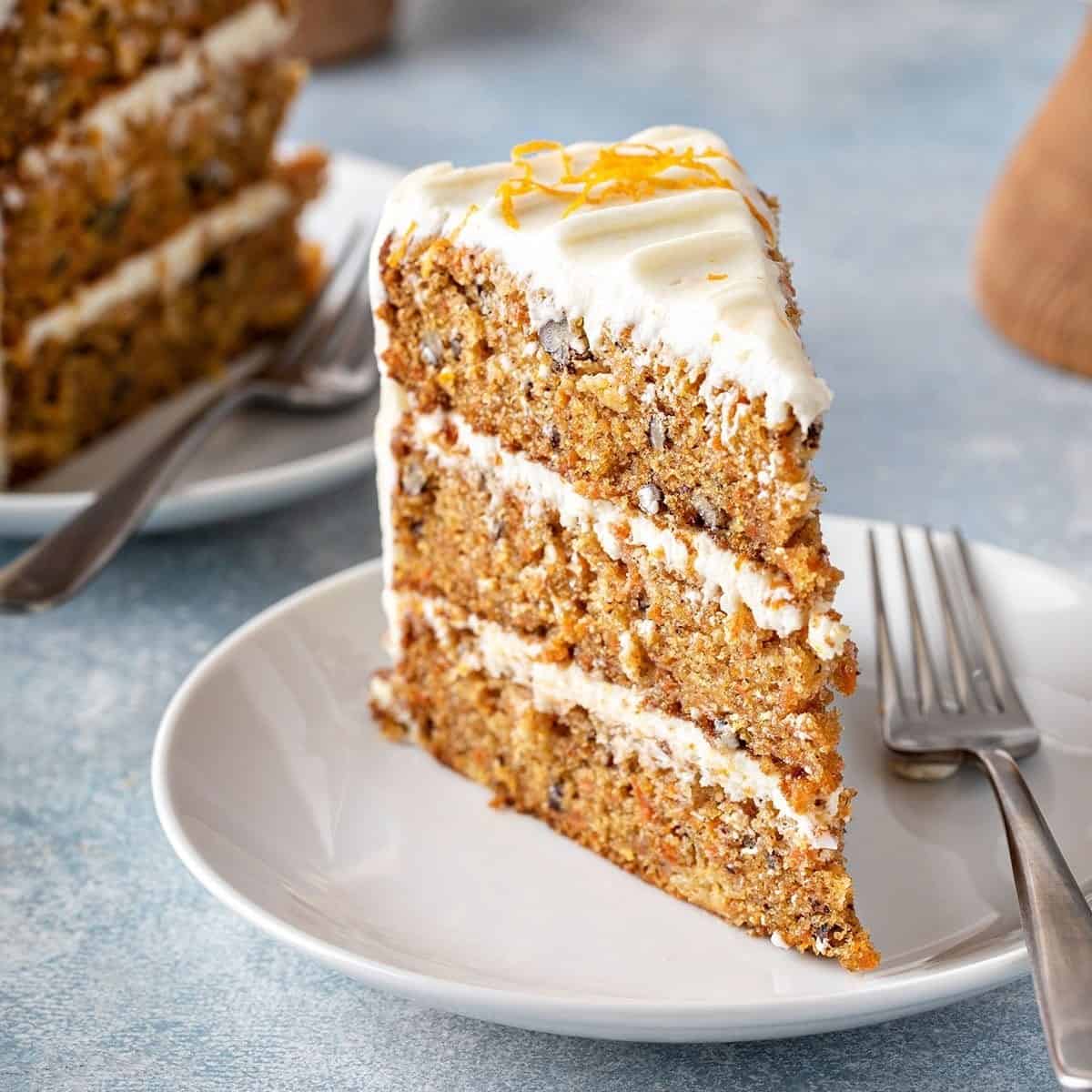 Carrot Cake With Orange Grand Marnier Cream Cheese Frosting 