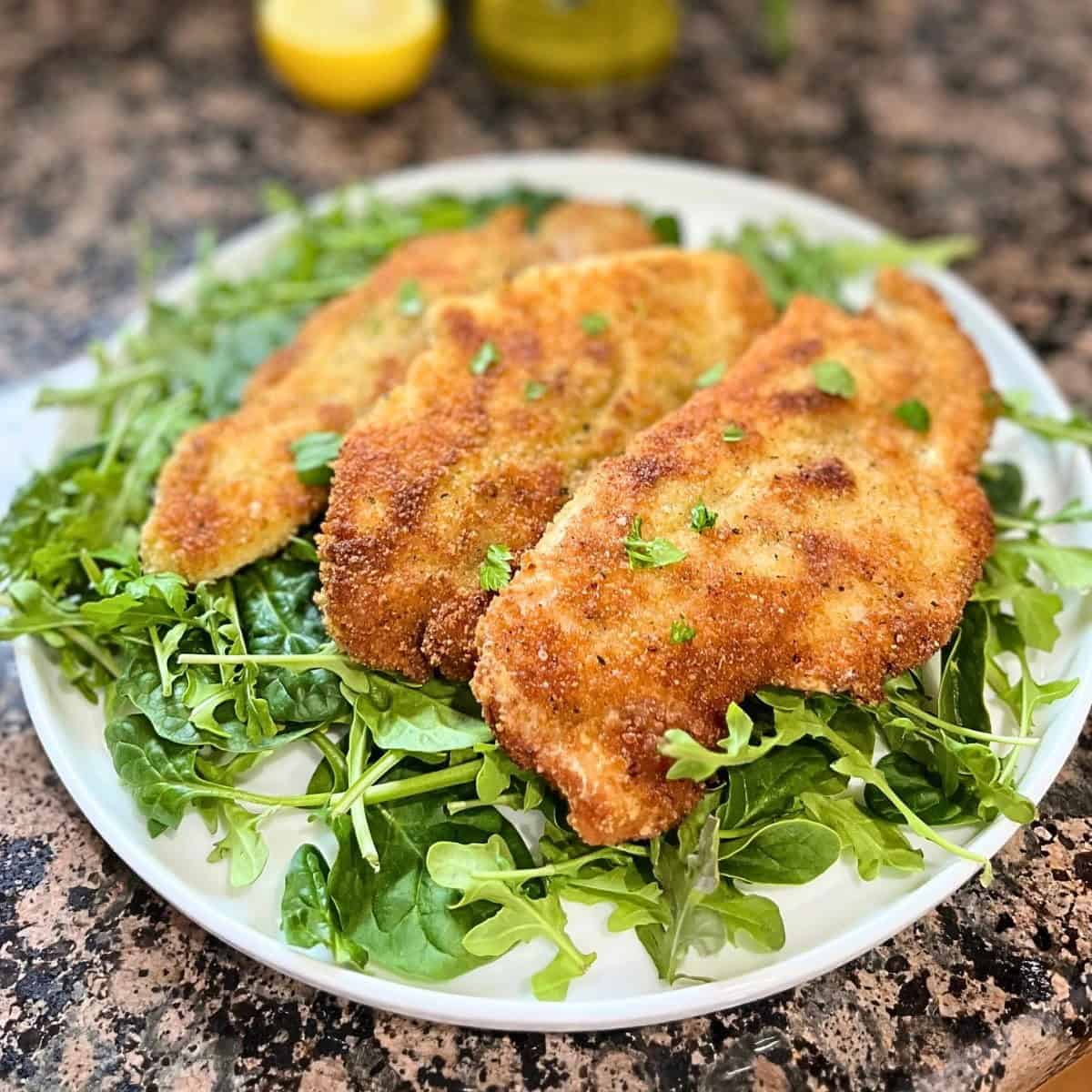 Chicken Cutlet Lemon Garlic Dressing