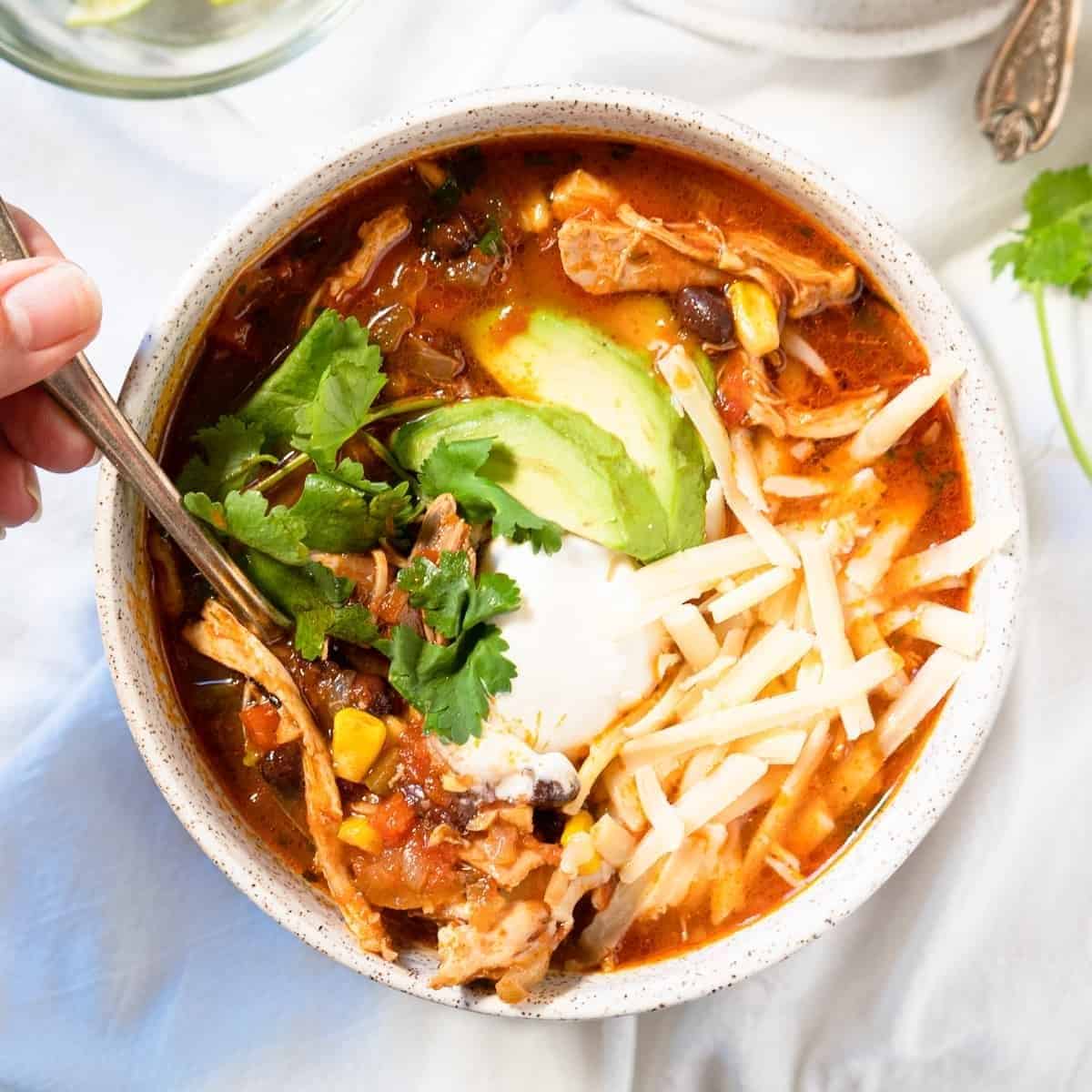 Chicken Enchilada Soup