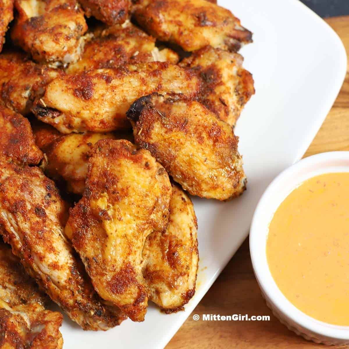 Chili Rubbed Baked Chicken Wings No Sugar