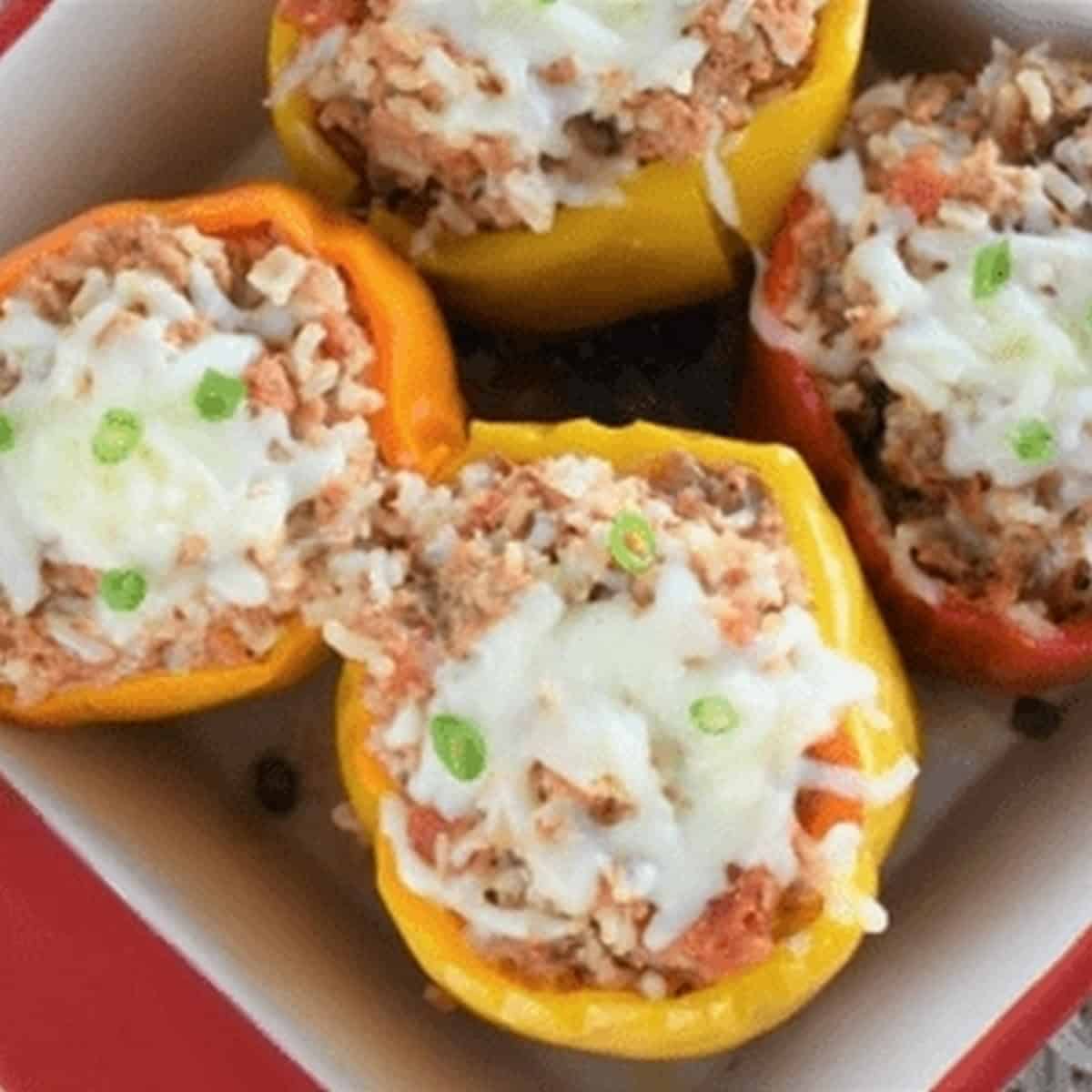 Crockpot Stuffed Bell Peppers