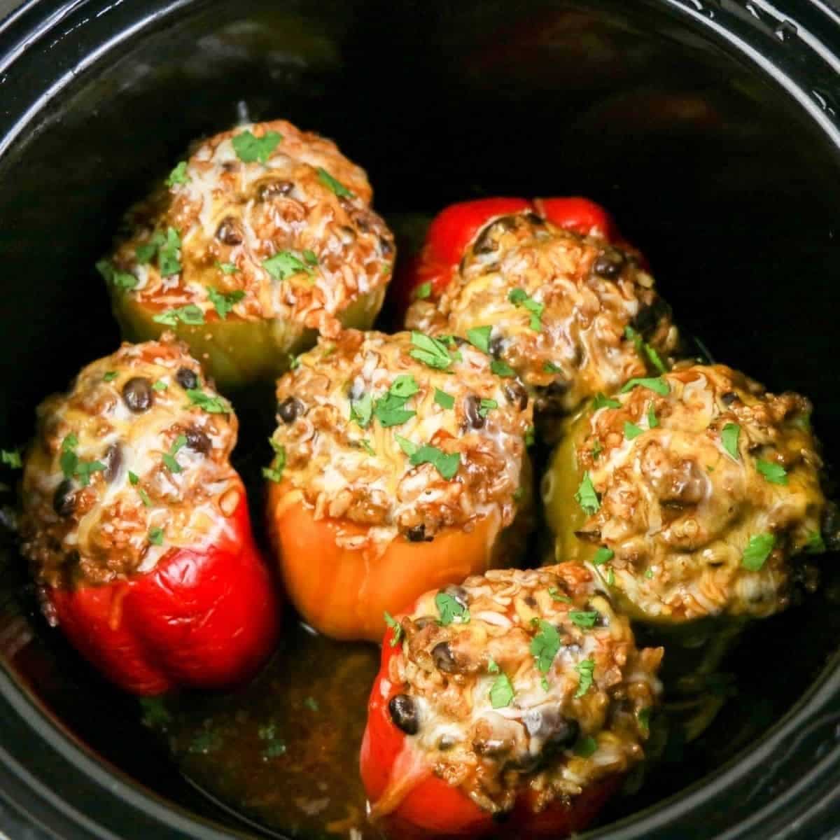 Crockpot Stuffed Peppers