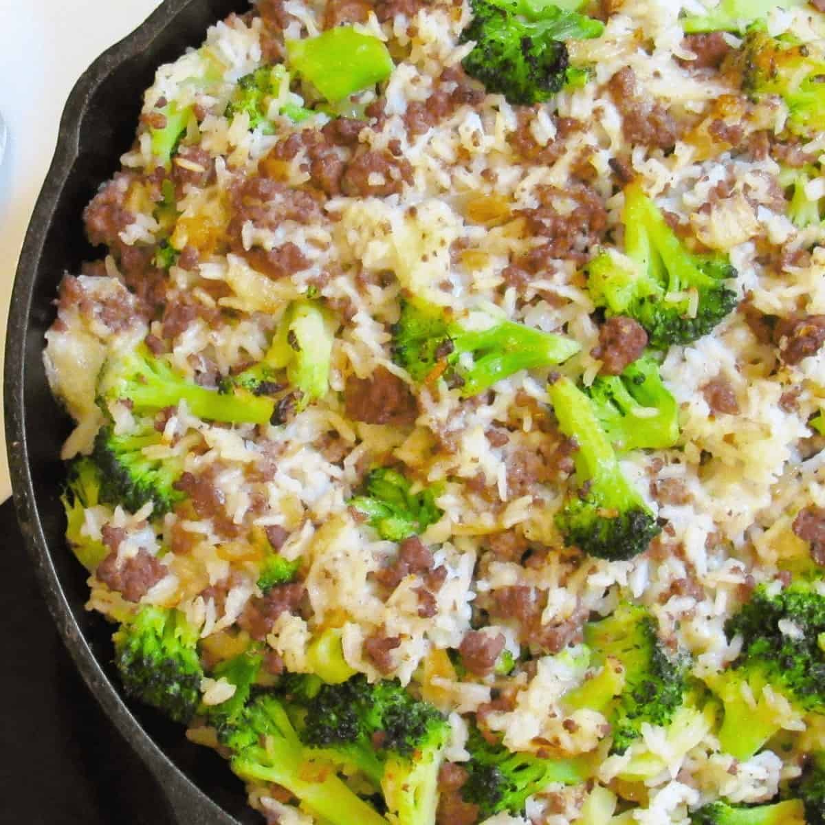 Easy Cheesy Casserole With Ground Beef Broccoli