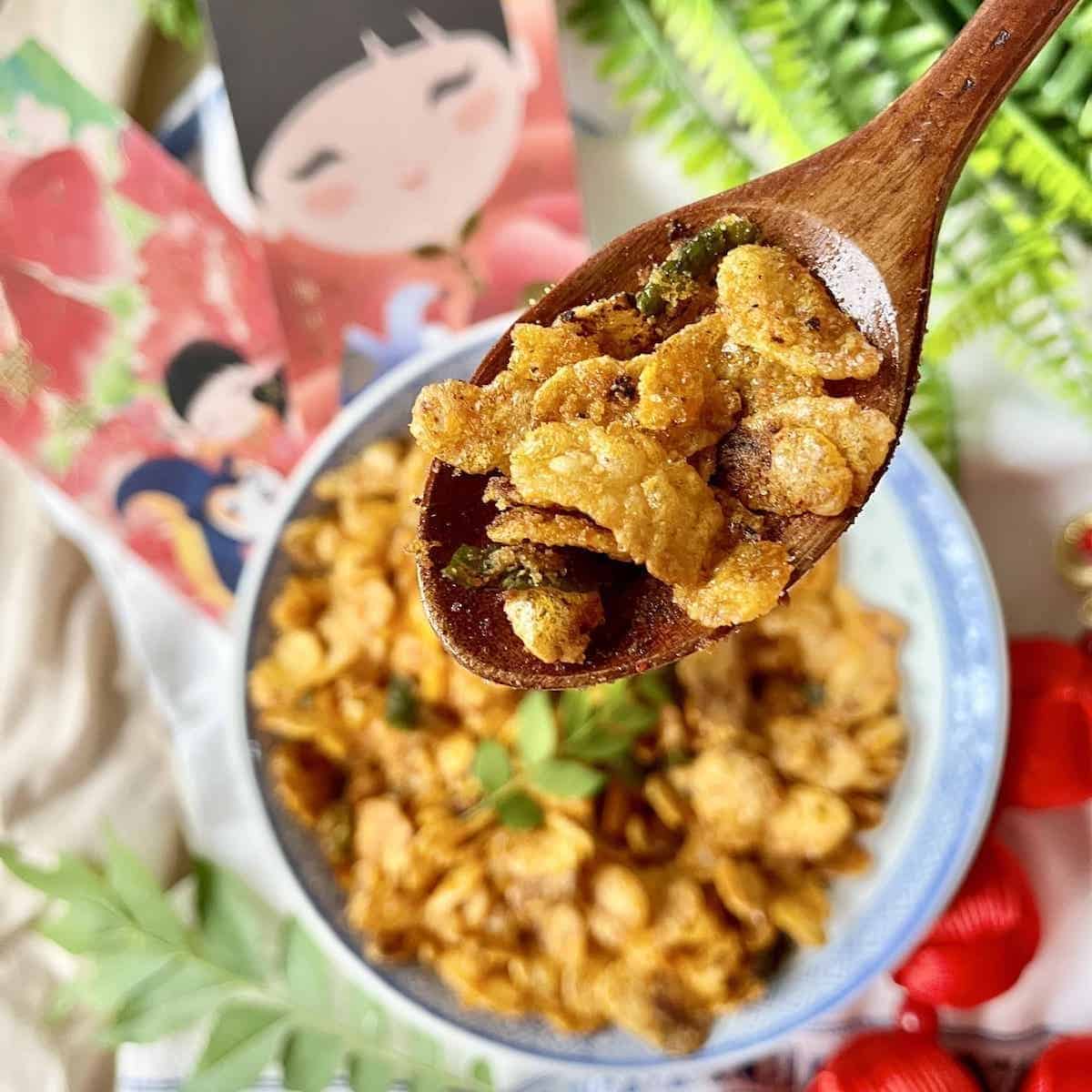 Golden Salted Egg Yolk Cornflakes Crunch Easy Cny Snack