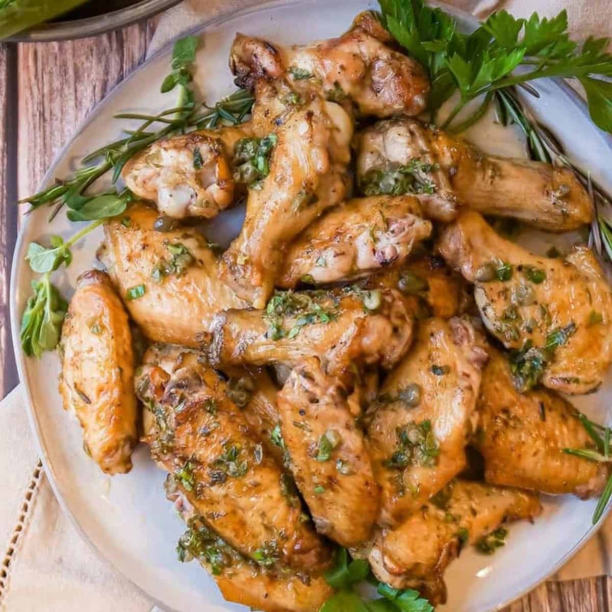 Grilled Italian Chicken Wings