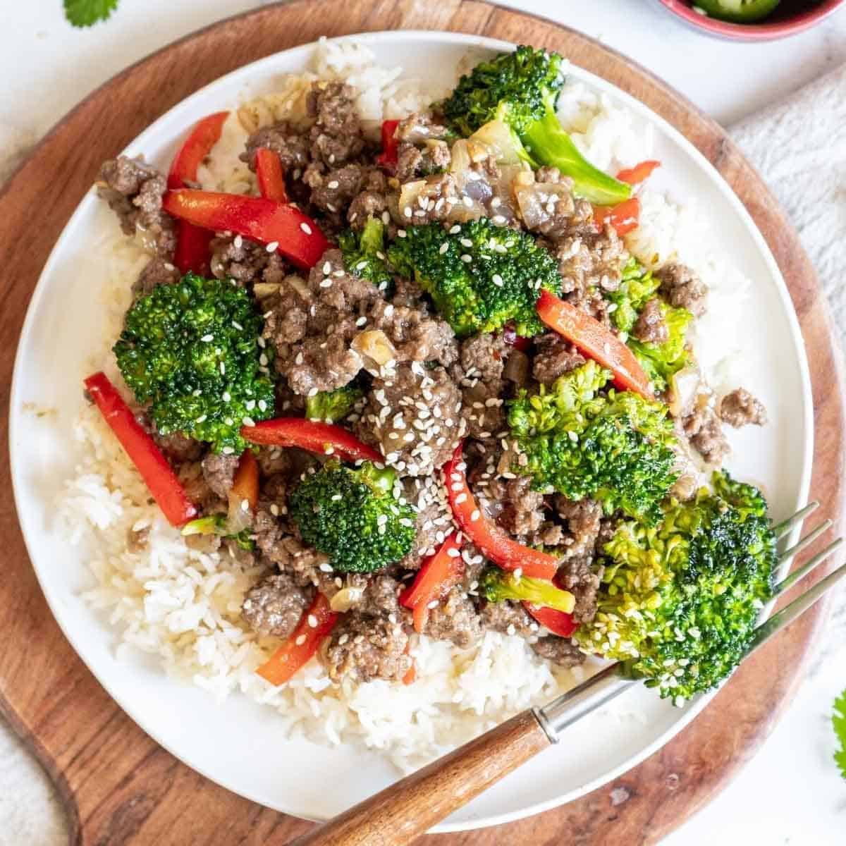 Ground Beef And Broccoli