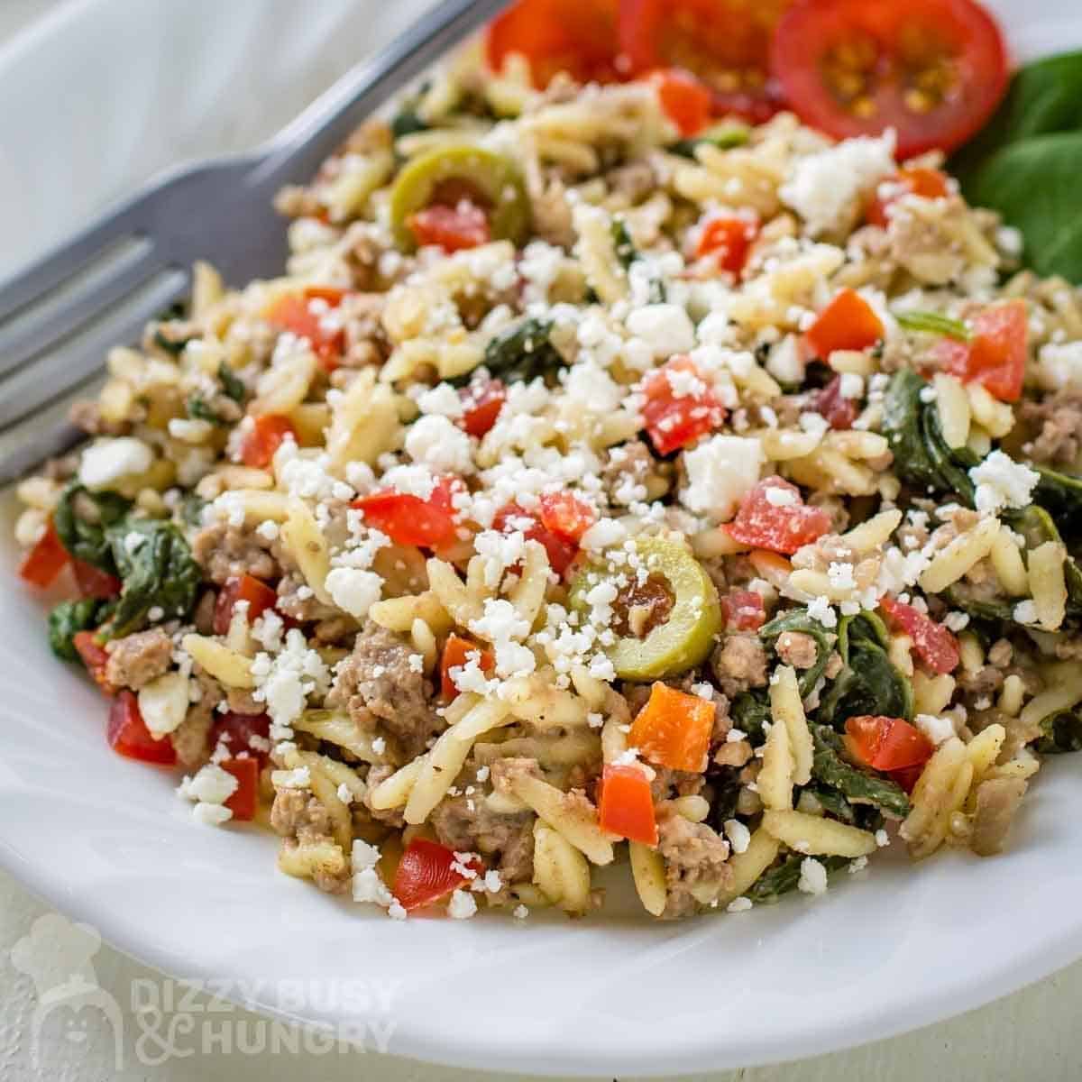 Ground Beef Recipes Beef Orzo Skillet