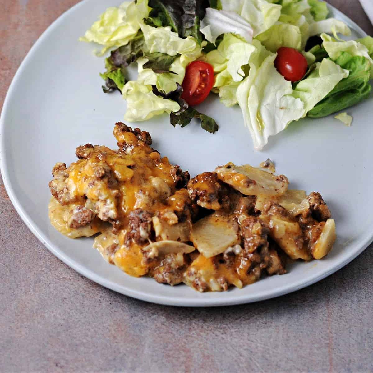 Hamburger And Potato Casserole