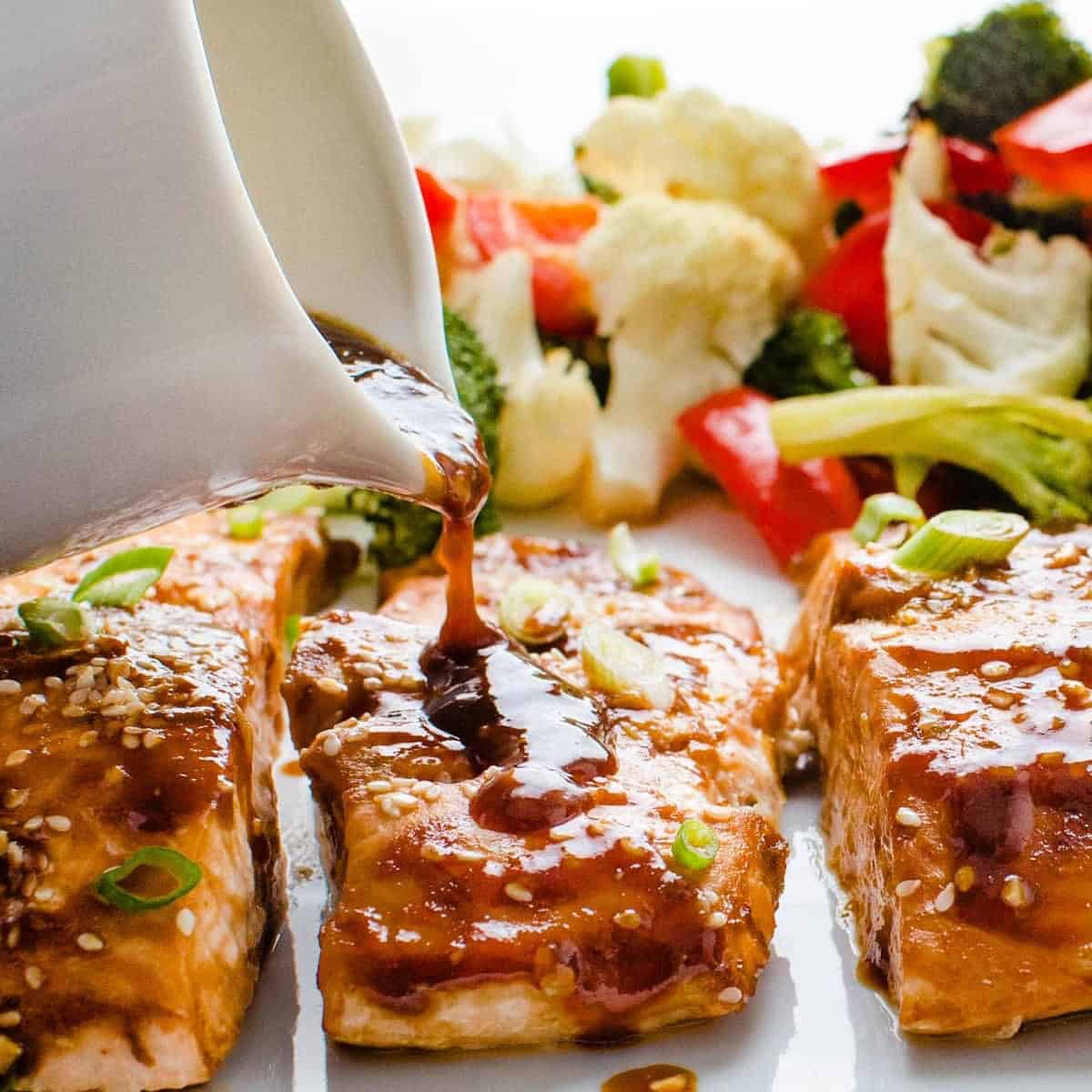Hoisin Maple Asian Glazed Salmon