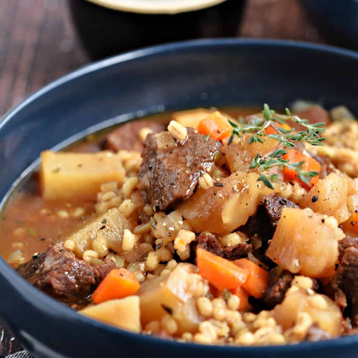 Instant Pot Beef And Barley Stew