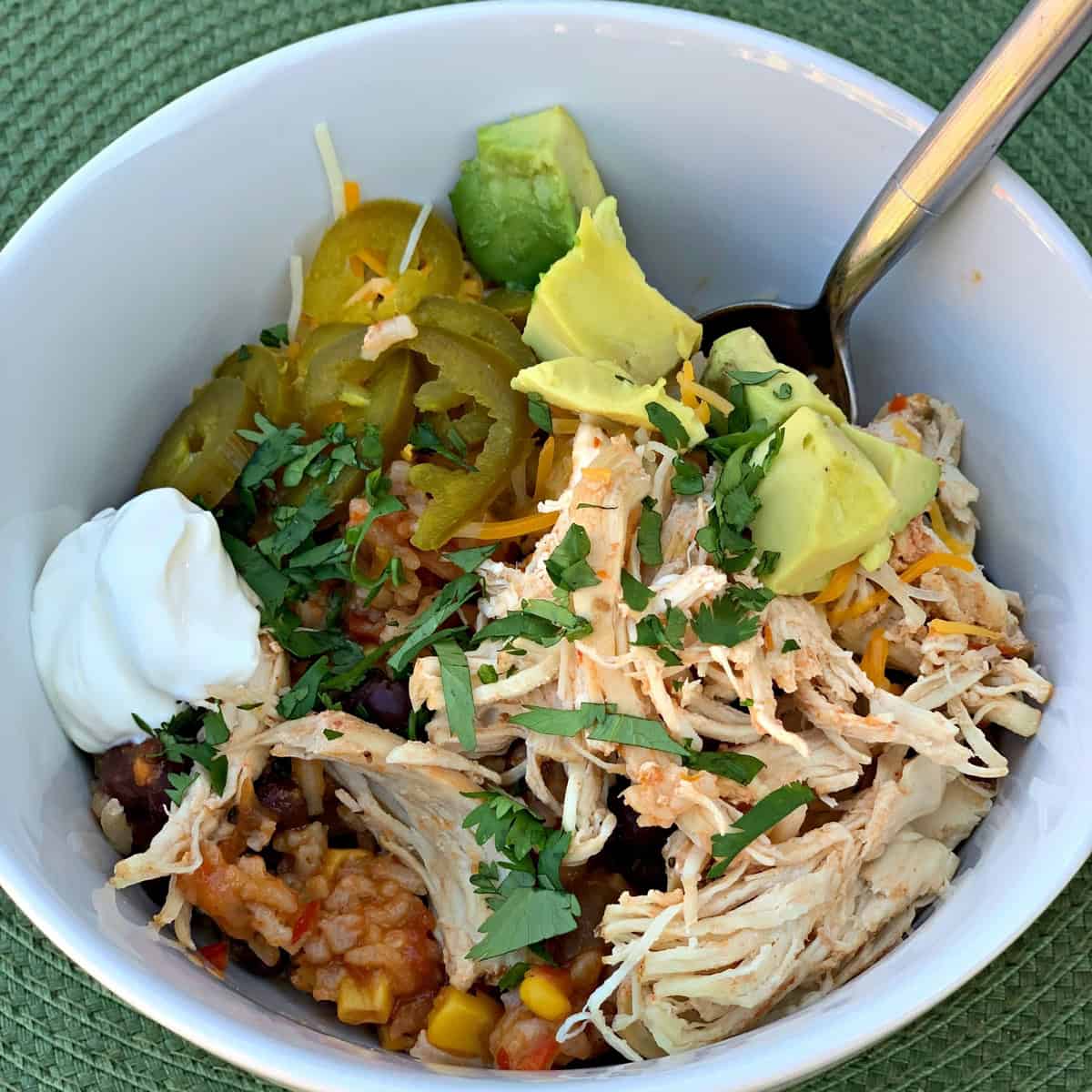 Instant Pot Chicken Taco Bowls