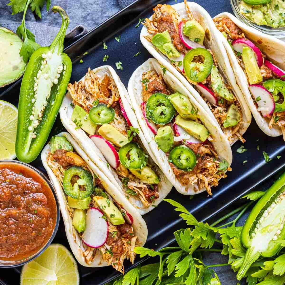 Instant Pot Chicken Tacos