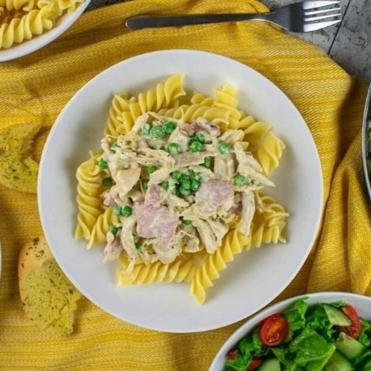 Leftover Chicken Pasta