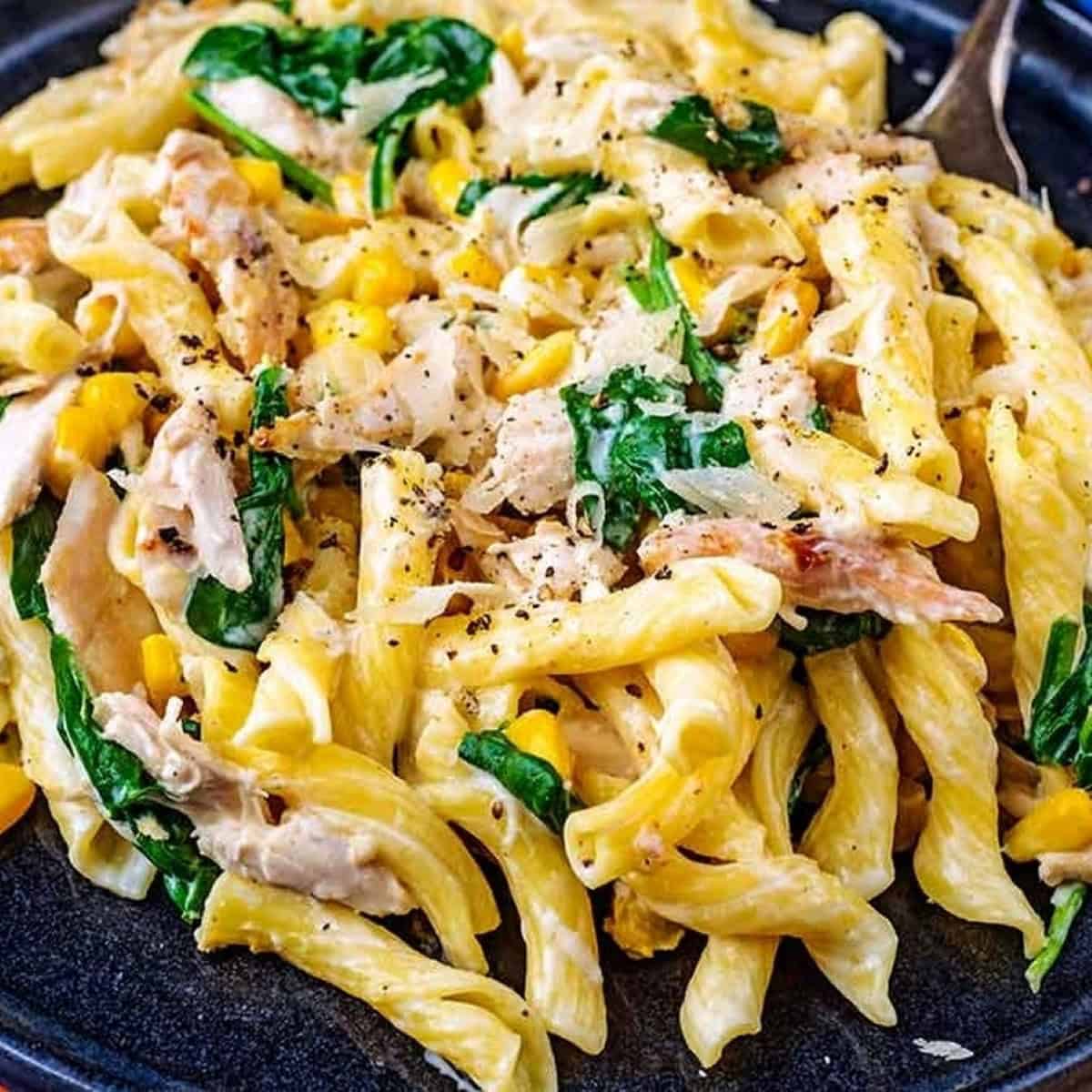 Leftover Chicken Pasta