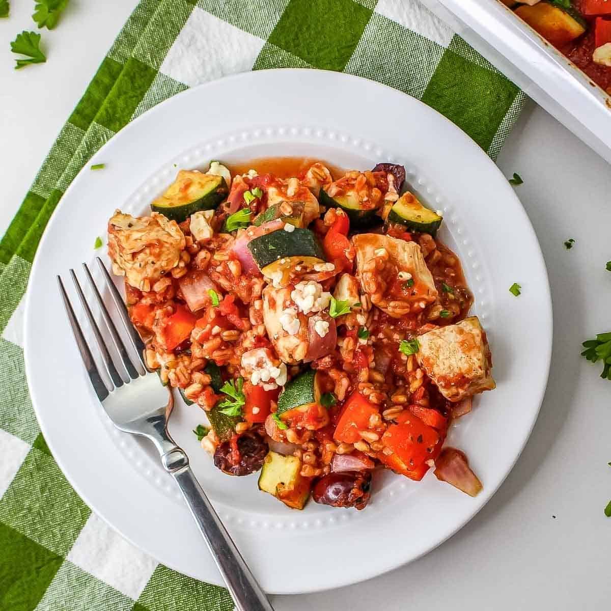 Mediterranean Chicken Casserole