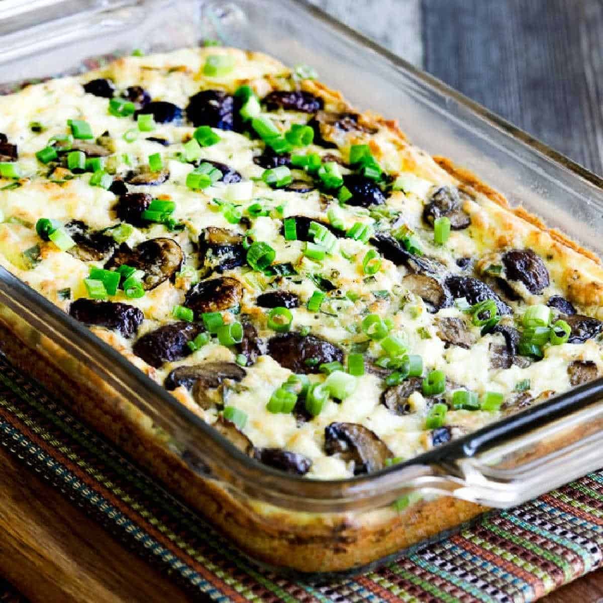 Mushroom And Feta Breakfast Casserole
