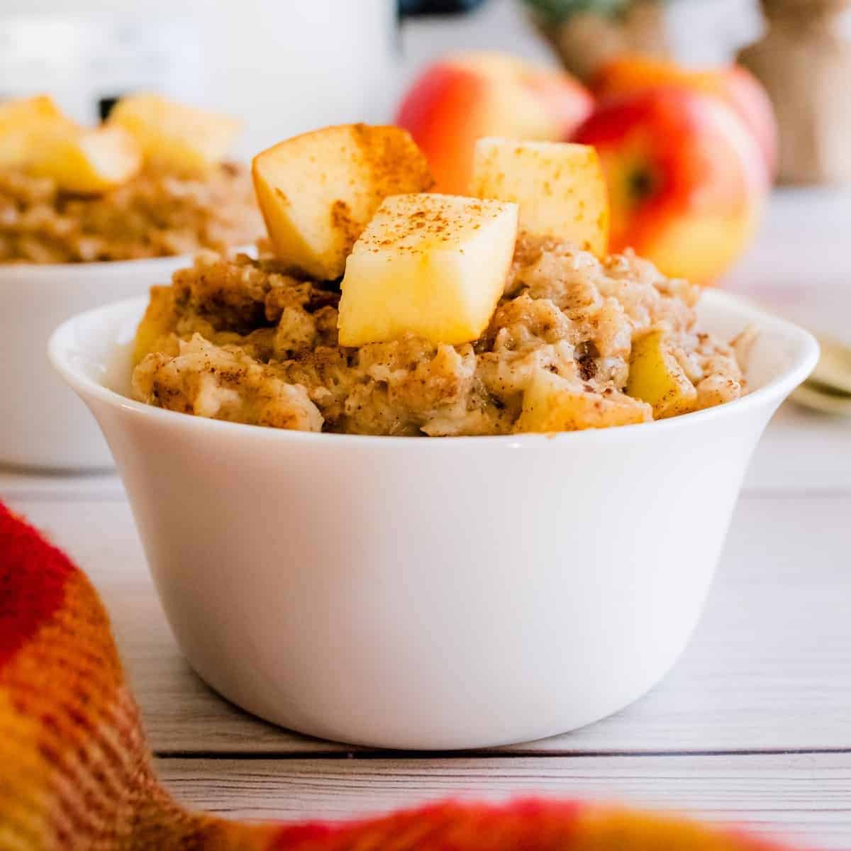 Slow Cooker Apple Cinnamon Oatmeal