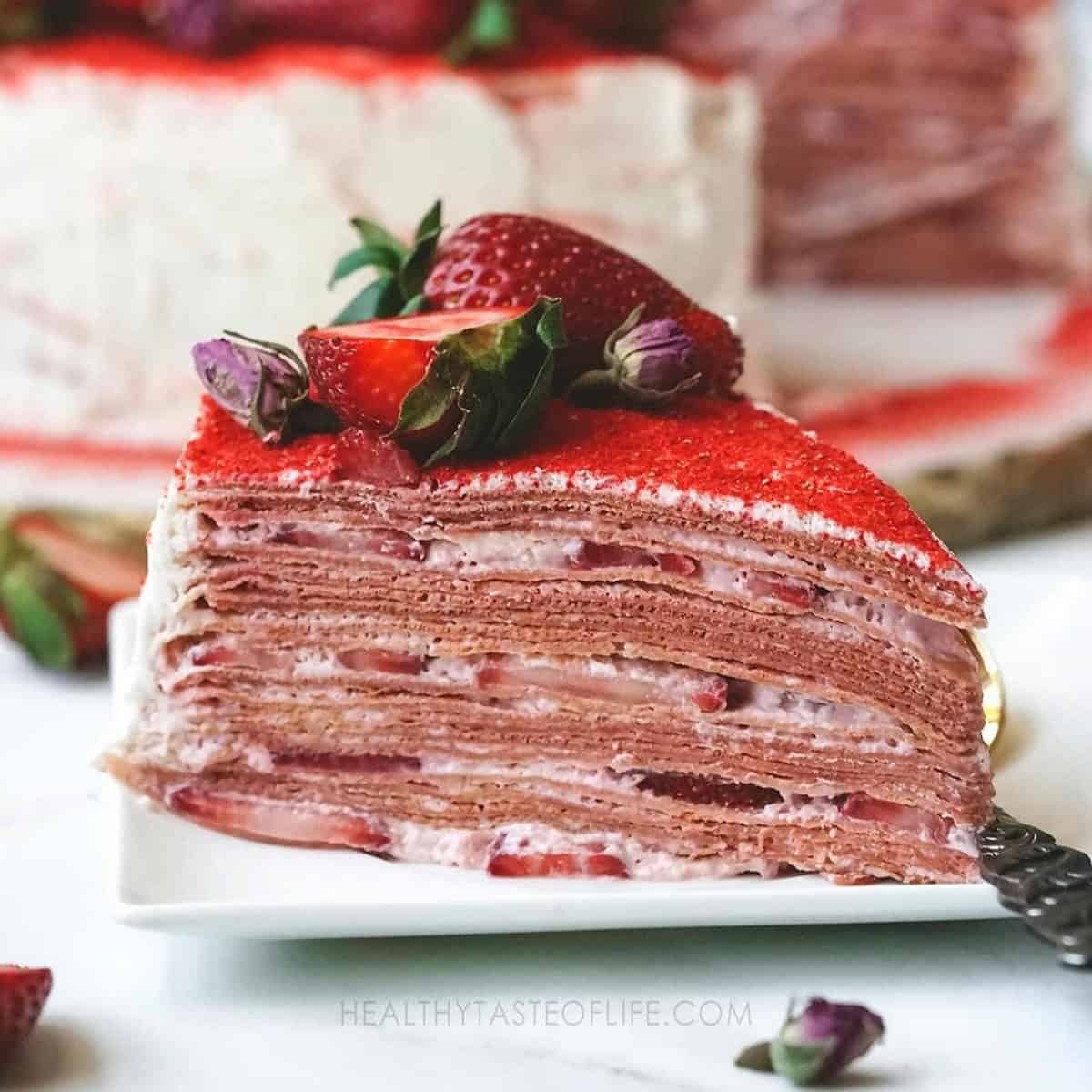 Strawberry Crepe Cake